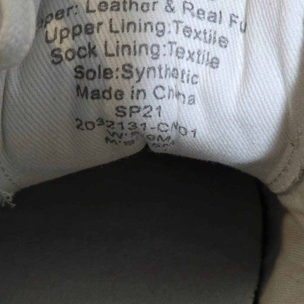 MWL Madewell Sidewalk Low-Top Sneakers Leather and Calf Hair Lace-up Size 9 - Picture 10 of 10